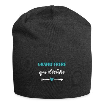 grand frère qui déchire coeur - Bonnet en jersey - charbon - Devant