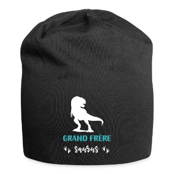 big brother saurus dinosaur t rex - Jersey Beanie - black - Front