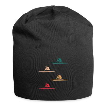 Weitsprung Athletik Dynamik Geschenk - Jersey-Beanie - Schwarz - Vorne