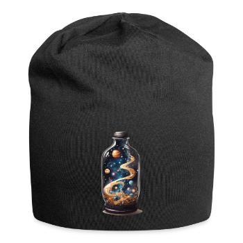 Outer Space in Bottle Boho Esthétique Streetwear - Bonnet en jersey - noir - Devant