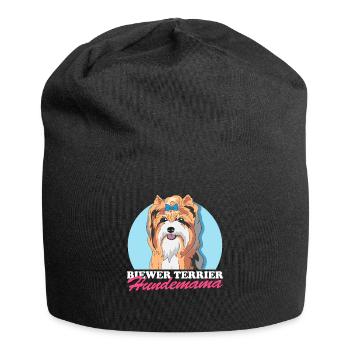 Biewer Terrier Dog Mom Dog Owner Gift - Jersey Beanie - black - Front
