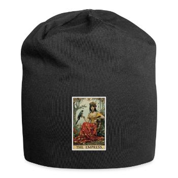 Tarotkarte The Empress Die Herrscherin - Jersey-Beanie - Schwarz - Vorne
