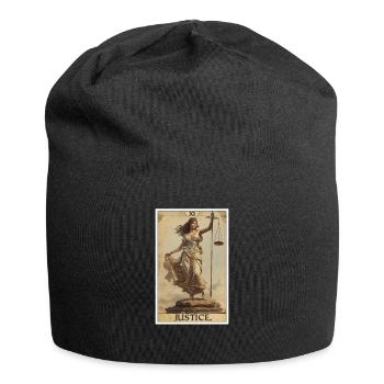 Cartes de tarot Carte de tarot Justice Justice - Bonnet en jersey - noir - Devant