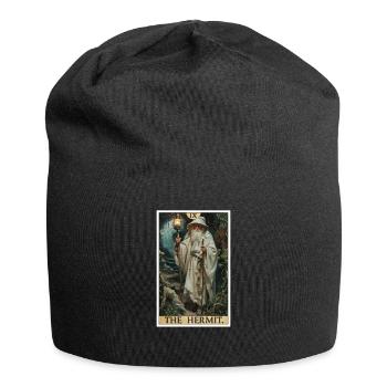 Carte de Tarot Carte de Tarot L’Ermite L’Ermite - Bonnet en jersey - noir - Devant