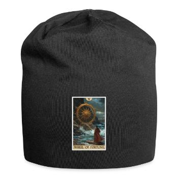 Tarot Card Wheel of Fortune Wheel of Fortune - Jersey Beanie - black - Front