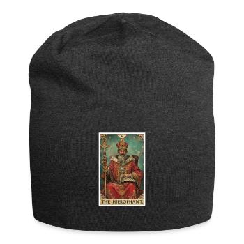 Tarotkarte The Hierophant Der Hierophant - Jersey-Beanie - Anthrazit - Vorne