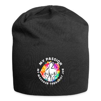 Massothérapeute Ma passion Ma massothérapie - Bonnet en jersey - noir - Devant