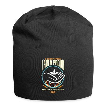 Massage Therapist A Short Story I Am A Therapist - Jersey-Beanie - Schwarz - Vorne