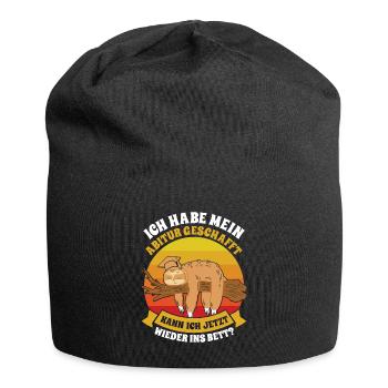 Abiturient Habe Mein Abitur Geschafft Lustiges - Jersey-Beanie - Schwarz - Vorne