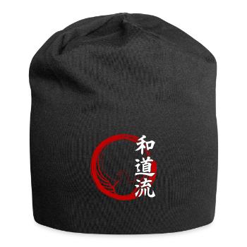 Wado Ryu Karate Kampfkünste Dojo Kimono Gym - Jersey-Beanie - Schwarz - Vorne