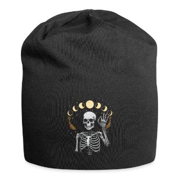 Lune Fantôme Squelette Witching Hour Halloween Spooky - Bonnet en jersey - noir - Devant