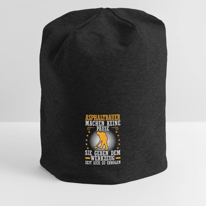 Asphalt builder doesn't take a break Road builder Jersey Beanie