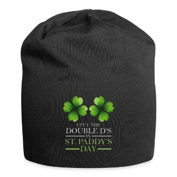 Doppel-Ds am St. Paddys Day Kleeblatt - Jersey-Beanie - Schwarz - Vorne