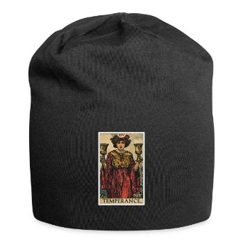 Cartes de tarot Carte de tarot Tempérance Tempérance - Bonnet en jersey - noir - Devant