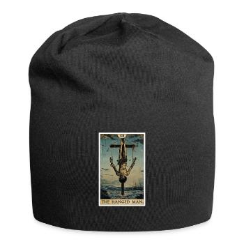 Cartes de tarot Carte de tarot Le Pendu - Bonnet en jersey - noir - Devant