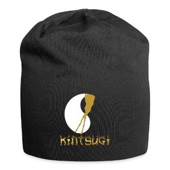 Kintsugi Kintsukuroi Japon imparfait - Bonnet en jersey - noir - Devant