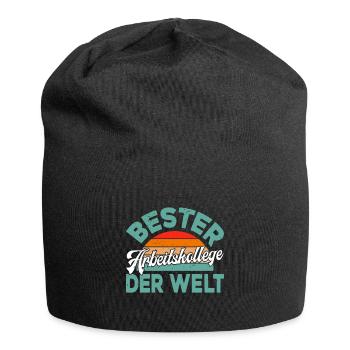 Bürokollege BESTER Arbeitskollege der Welt - Jersey-Beanie - Schwarz - Vorne