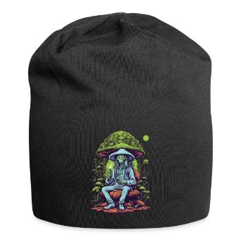 Vivid Colors Music Festival Forest Mushrooms - Jersey Beanie - black - Front