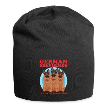 Bergers allemands chiens berger allemand cadeau - Bonnet en jersey - noir - Devant