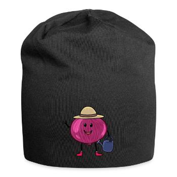 Jardinier d’oignon Arrosoir Jardinier amateur - Bonnet en jersey - noir - Devant