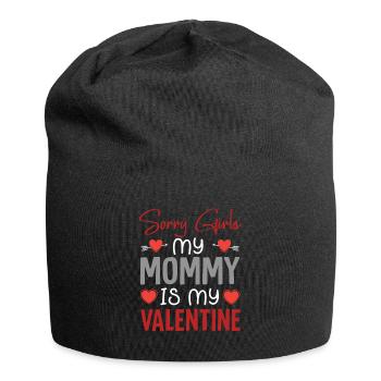 Valentinstag Kleinkind Jungen Shirt Mama ist meine - Jersey-Beanie - Schwarz - Vorne