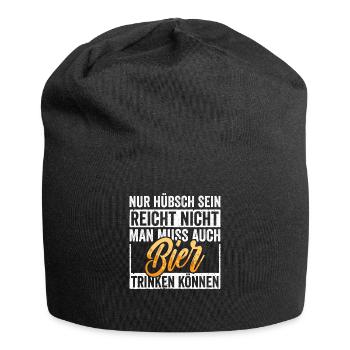 Bier Hübsch - Jersey-Beanie - Schwarz - Vorne