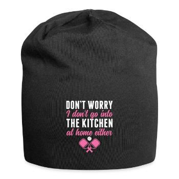 Pickleball players don't go in - Jersey Beanie - black - Front