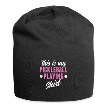 Pickleball -Spieler Das Ist Mein Pickleball - Jersey-Beanie - Schwarz - Vorne