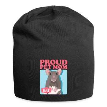 Rats Mom Rat Owner Cute Rat Gift - Jersey Beanie - black - Front