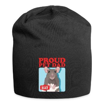 Rats Dad Rat Owner Cute Rat Gift - Jersey Beanie - black - Front