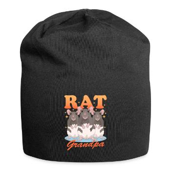 Rats Grandpa Rat Owner Cute Rat Gift - Jersey Beanie - black - Front