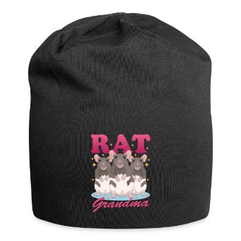 Rats Granny Rat Owner Cute Rat Gift - Jersey Beanie - black - Front