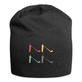 Cadeau coloré de cor des Alpes - variété sonore - Bonnet en jersey - noir - Devant