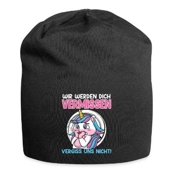 Arbeitskollegen Wir Werden Dich Vermissen - Jersey-Beanie - Schwarz - Vorne