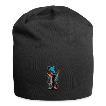 Golfspieler Design Esthétique Golfeur Sport - Bonnet en jersey - noir - Devant