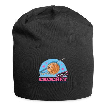 Crochet crochet cadeau - Bonnet en jersey - noir - Devant