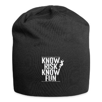 Know Risk Know Fun Bouldering - Jersey Beanie - black - Front
