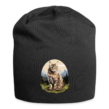 Cat Cats American Bobtail - Jersey Beanie - black - Front