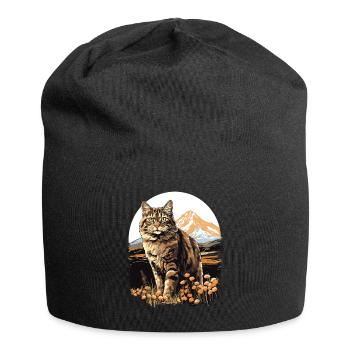 Cat Cats American Bobtail - Jersey Beanie - black - Front