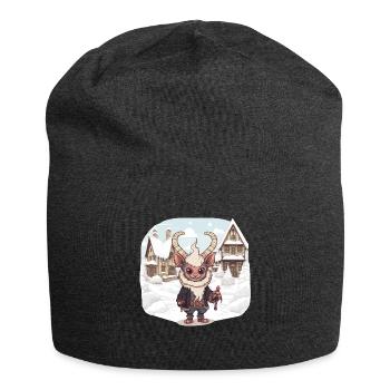 Kawaii Krampus Perchten mask Kawaii Krampus - Jersey Beanie - charcoal grey - Front