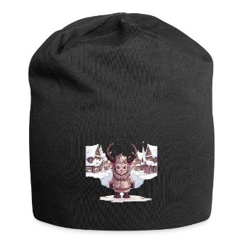Kawaii Krampus Perchtenmaske Krampus T-Shirt - Jersey-Beanie - Schwarz - Vorne