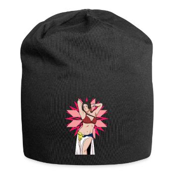 Bauchtänzer Illustration Bauchtänzer Ausbilder - Jersey-Beanie - Schwarz - Vorne