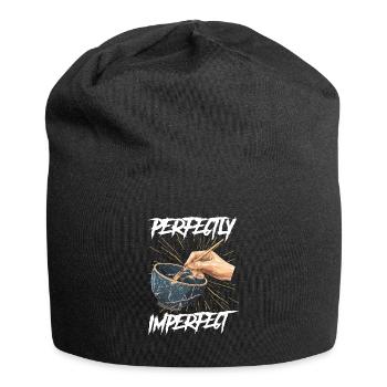 Kintsugi Kintsukuroi Japon imparfait - Bonnet en jersey - noir - Devant
