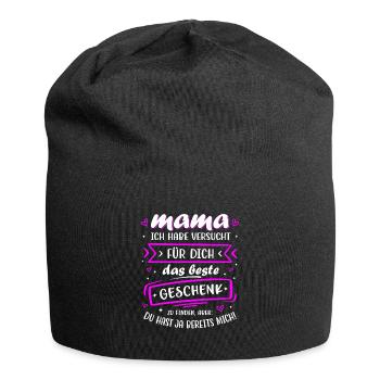 Le meilleur cadeau que je suis maman pour la fête des mères - Bonnet en jersey - noir - Devant