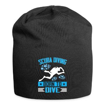 Diving Diver Ocean Lovers - Jersey Beanie - black - Front