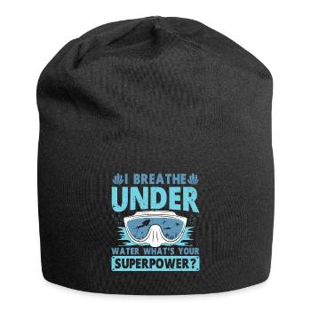 Diving Diver Ocean Lovers - Jersey Beanie - black - Front