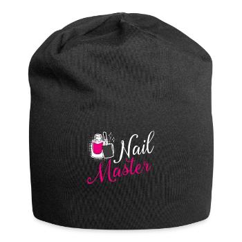 Maître des ongles Manucure Tech Artiste Polonais Drôle - Bonnet en jersey - noir - Devant