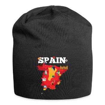 Espagne Carte de voyage España Flag Pride Souvenir - Bonnet en jersey - noir - Devant