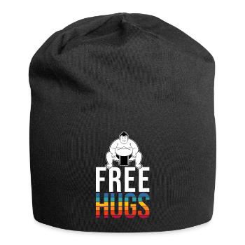 Sumo Lutteur Gratuit Câlins Lutte Japon Rétro - Bonnet en jersey - noir - Devant