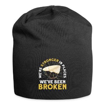 Kintsugi Kintsukuroi Japon imparfait - Bonnet en jersey - noir - Devant